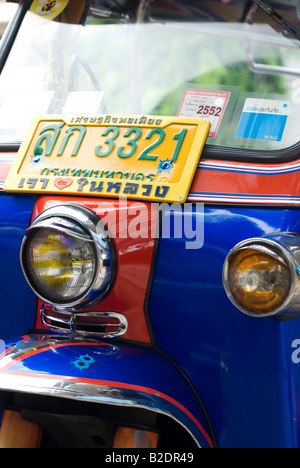 Detail of a tuk tuk in Bangkok Thailand Stock Photo