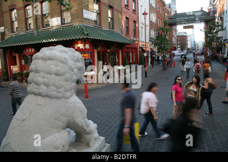 General view of Chinatown, central London Stock Photo