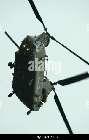 The RAF operates the largest fleet of Chinook Support Helicopters after the US Army, with a total of 34 HC2s, 6 HC2As and 8 HC3s Stock Photo