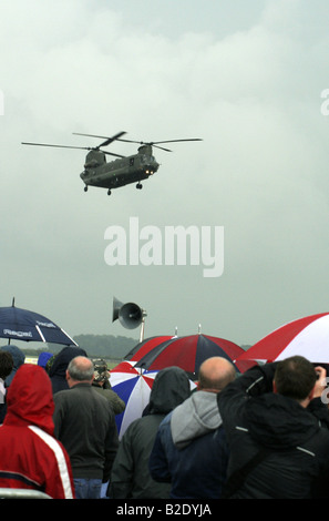 The RAF operates the largest fleet of Chinook Support Helicopters after the US Army, with a total of 34 HC2s, 6 HC2As and 8 HC3s Stock Photo