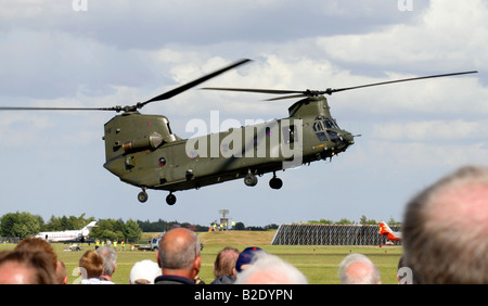 The RAF operates the largest fleet of Chinook Support Helicopters after the US Army, with a total of 34 HC2s, 6 HC2As and 8 HC3s Stock Photo