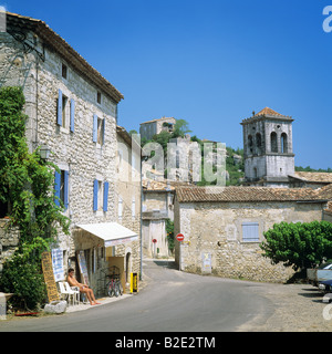 Labeaume village Ardèche France Stock Photo