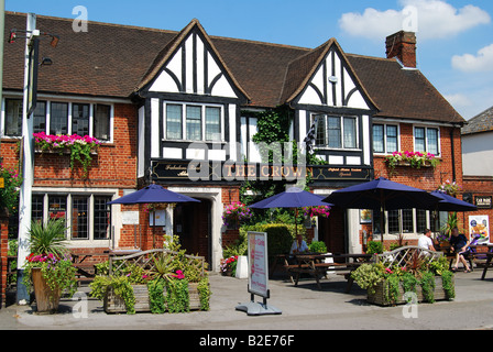 The Crown pub, High Street, Egham, Surrey, England, United Kingdom ...