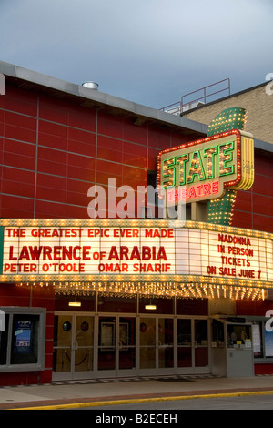 The State Theatre located on East Front Street in downtown Traverse City Michigan Stock Photo