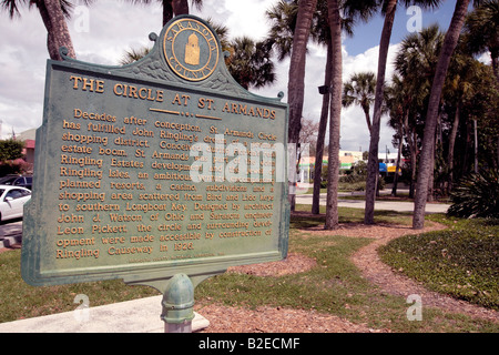 saint st armands circle and key sarasota florida usa Stock Photo