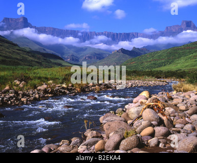 Tugela River with Amphitheatre Stock Photo