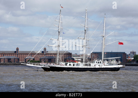 Training Ship Lord Nelson of the Jubilee Sailing Trust Liverpool Tall Ships River Mersey 2008 Stock Photo