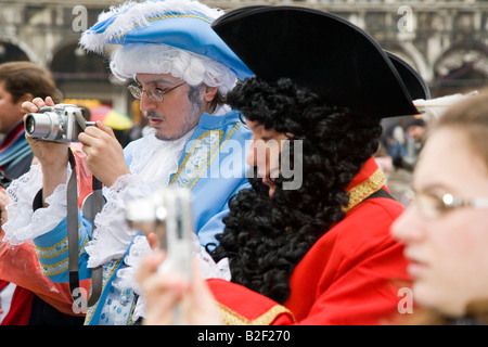 Venice Carnival participant Stock Photo