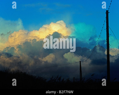 Stormy Sky Norfolk Stock Photo