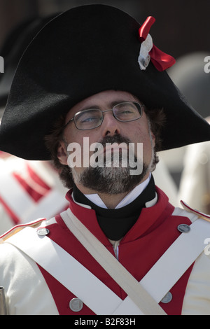 A member of the Spanish forces during a reenactment of the 1797 battle of Santa Cruz, Tenerife
