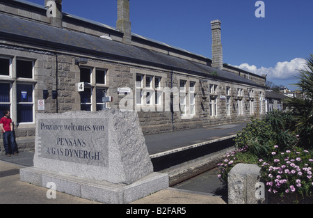 Penzance railway station Cornwall England UK Stock Photo