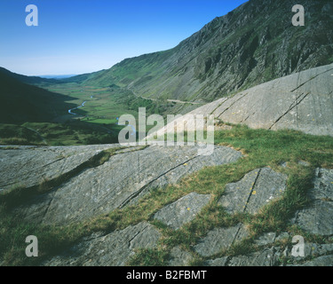 Nant Ffrancon,  Snowdonia National Park.  Wales. Stock Photo