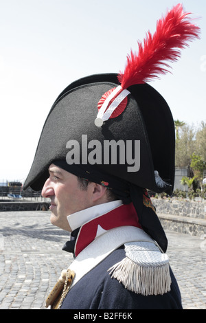A member of the Spanish forces during a reenactment of the 1797 battle of Santa Cruz, Tenerife