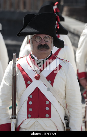 A member of the Spanish forces during a reenactment of the 1797 battle of Santa Cruz, Tenerife
