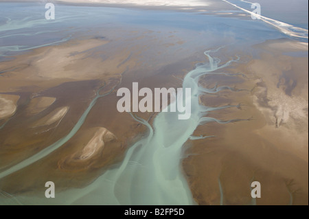 View of flowing body of water Stock Photo