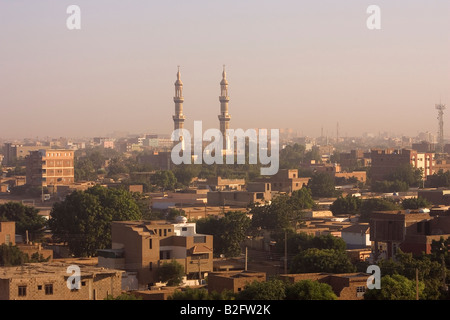 The City of Khartoum Sudan Looking north from the Nile Stock Photo