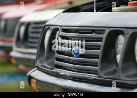 multiple Ford escort mk2 rs 2000 front detail headlights and grille Stock Photo