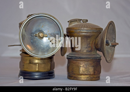 Silo-Miners Carbide Lamp. Stock Photo