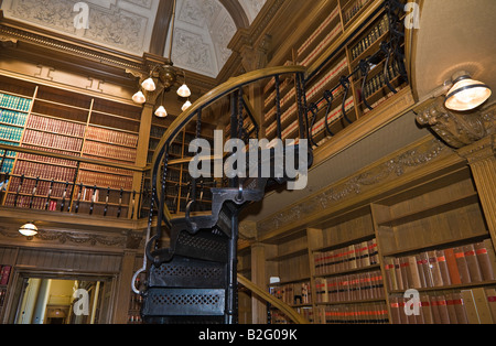 Toronto Osgoode Hall American Law Library interior Stock Photo