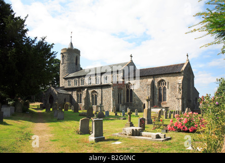 Church of Saint Mary at Long Stratton, Norfolk, UK. Stock Photo