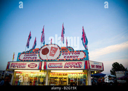 snack food stand at carnival Stock Photo