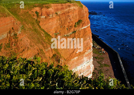 Birdrock lange anna Helgoland Schleswig Holstein landmark Germany panoramic view coast sea Stock Photo