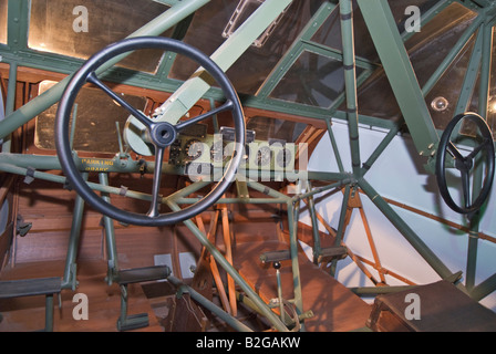 Texas Lubbock Silent Wings Museum dedicated to World War II glider operations Waco CG 4A glider cockpit Stock Photo