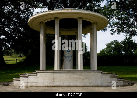 The Magna Carta memorial by American Bar Association Runnymede Surrey England uk Stock Photo