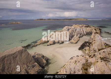 Secluded beach Iona Stock Photo