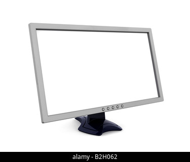 3D render of an LCD monitor Stock Photo