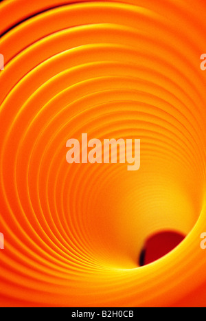 Abstract close up view of a 'Slinky' toy Stock Photo