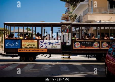 ratjada cala excursion majorca spain express train alamy