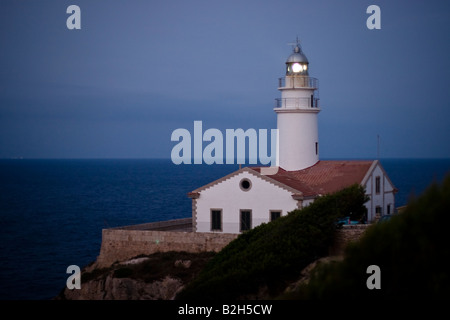 Lighthouse of Capdepera Faro on Majorca, Spain Stock Photo