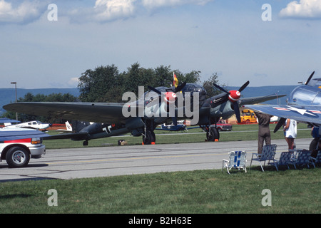 German Heinkel 111 medium bomber Stock Photo