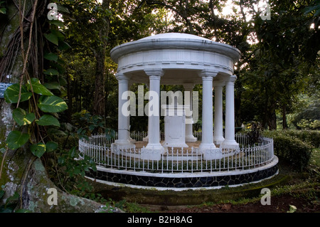 memorial of Thomas Stanford Raffles wife in Bogor Botanic Gardens Stock Photo