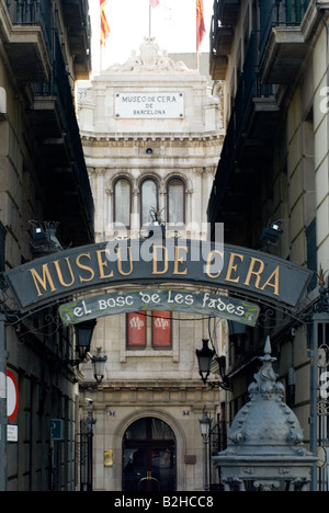 museu cera waxworks museum in barcelona Stock Photo