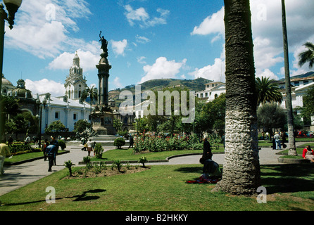 gegraphy / travel, Ecuador, Quito, squares, Plaza de La Independencia, Stock Photo