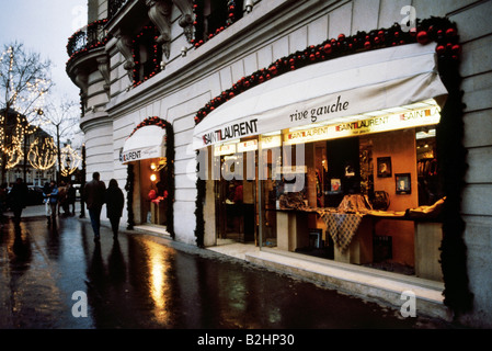 geography / travel, France, Paris, Champs Elysee, Yves Saint-Laurent shop, Stock Photo