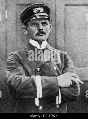 Lody, Carl Hans, 20.1.1877 - 6.11.1914, German agent, half length, Oberleutnant zur See, circa 1914, Stock Photo