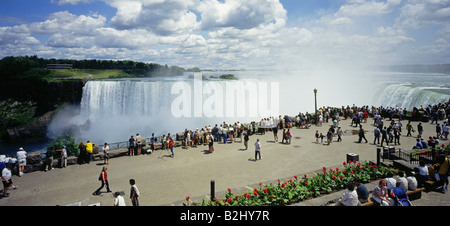 geography / travel, Canada, Niagara Falls, waterfall, tourists Stock Photo
