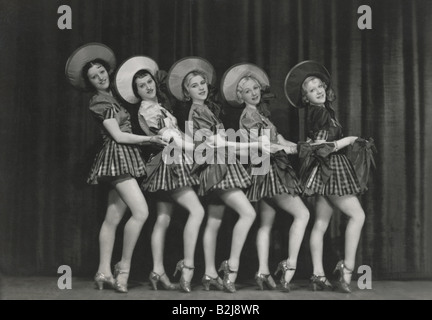 dancing, revue, dancers, 1920s, 20s, 20th century, , Stock Photo