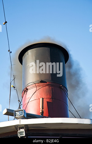 Steam ship funnel Stock Photo - Alamy