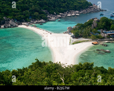 beautiful beaches and water on Nang Yuan and Koh Tao islands in Thailand Stock Photo