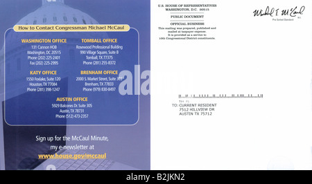 Franked Mail Stock Photo