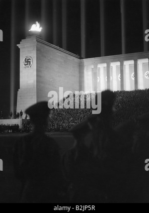 Nazism / National Socialism, Nuremberg Rallies, 'Rally of Labour', 6.9.1937  - 13.9.1937, event on the nightly  Zeppelinfeld, , Stock Photo