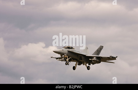 Farnborough International Airshow 2008 - Boeing F/A-18 Super Hornet Stock Photo