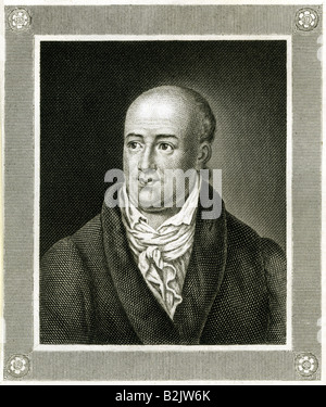 Gessner, Salomon, 1.4.1730 - 2.3.1788, Swiss painter and author / writer, portrait, steel engraving, 19th century, Artist's Copyright has not to be cleared Stock Photo