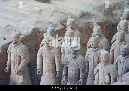 Terracotta Warriors in Xian China Stock Photo