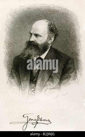 Georg Moritz Ebers (1837-1898). German Egyptologist and novelist ...