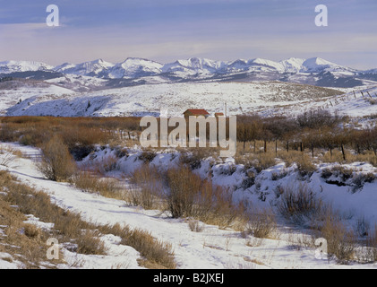 geography / travel, USA, Wyoming, landscapes, Rocky Mountains, Salt River Range, Additional-Rights-Clearance-Info-Not-Available Stock Photo